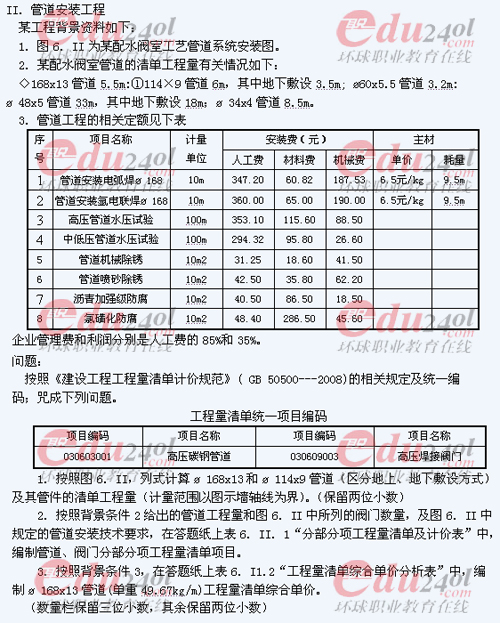 2011年注冊造價工程師考試試題完整版