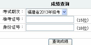 2014年福建省福州市公務員考試筆試成績查詢入口